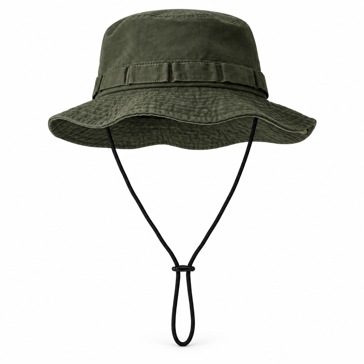 Chapeau de randonnée coton vert – packshot