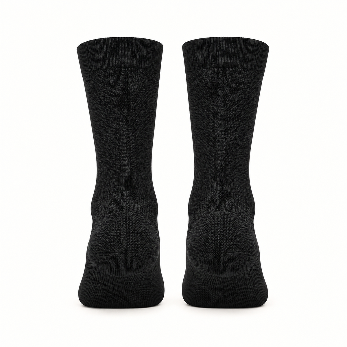 Chaussettes mi-hautes de randonnée noir – arrière