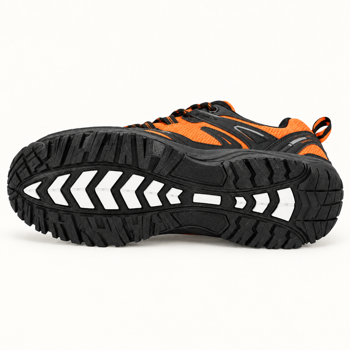 Chaussure randonnée orange – semelle crantée antidérapante
