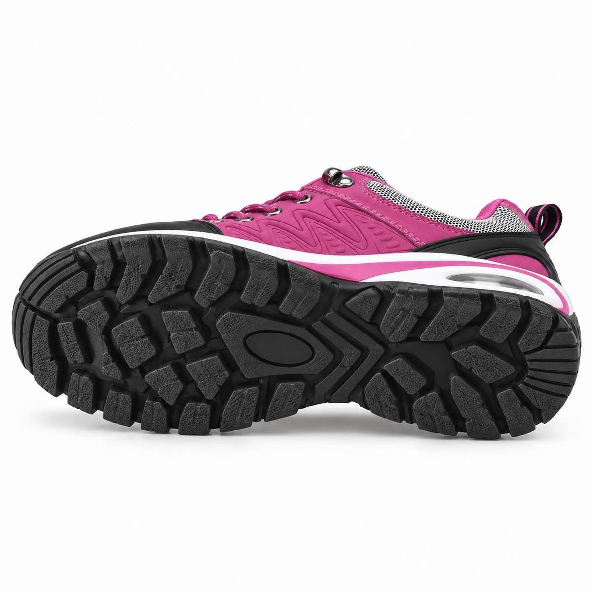 Chaussure de randonnée rose vue semelle entière