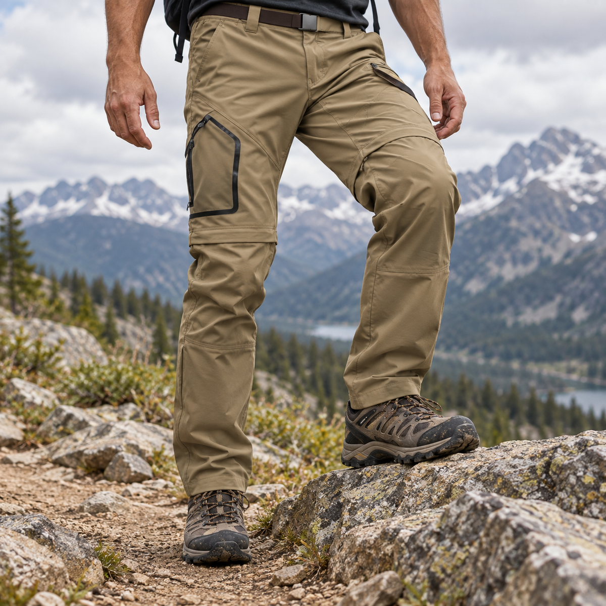 Pantalon randonnée convertible homme en mouvement