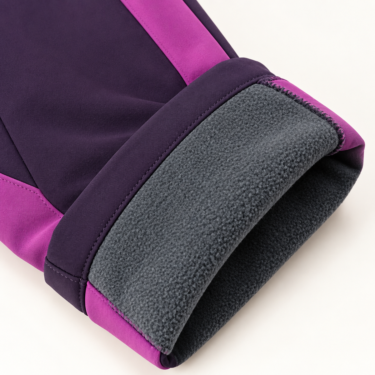 Doublure intérieure chaude du pantalon randonnée neige femme violet
