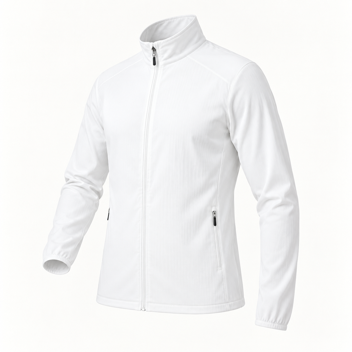 Veste marche nordique blanche – vue trois-quarts