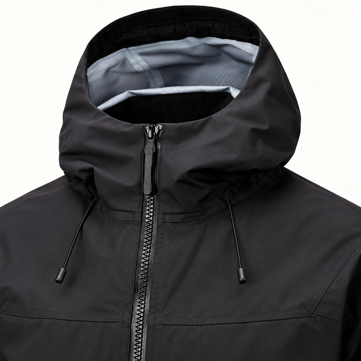 Veste randonnée 3 en 1 homme – détail capuche et col