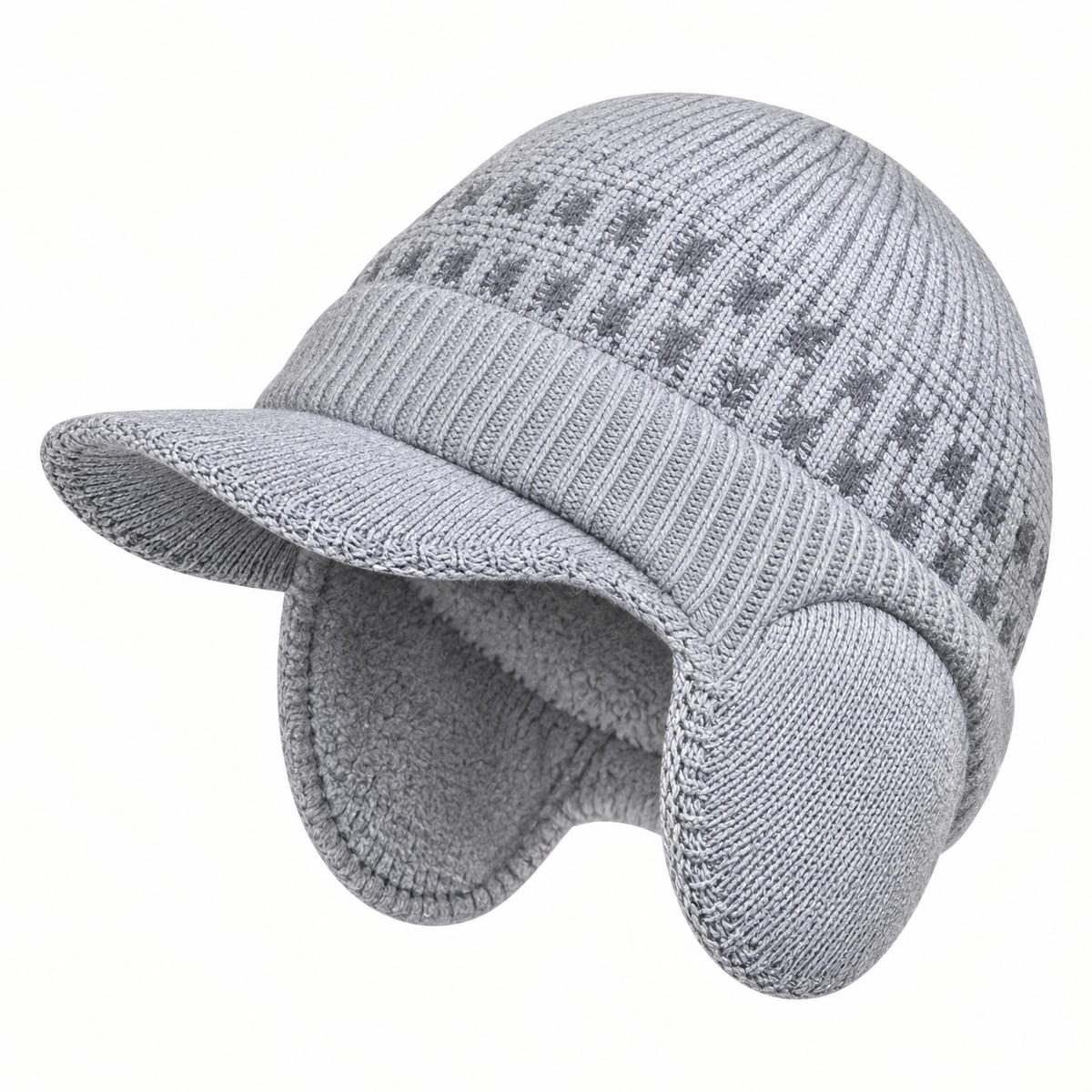 Bonnet technique gris clair – ouverture et doublure
