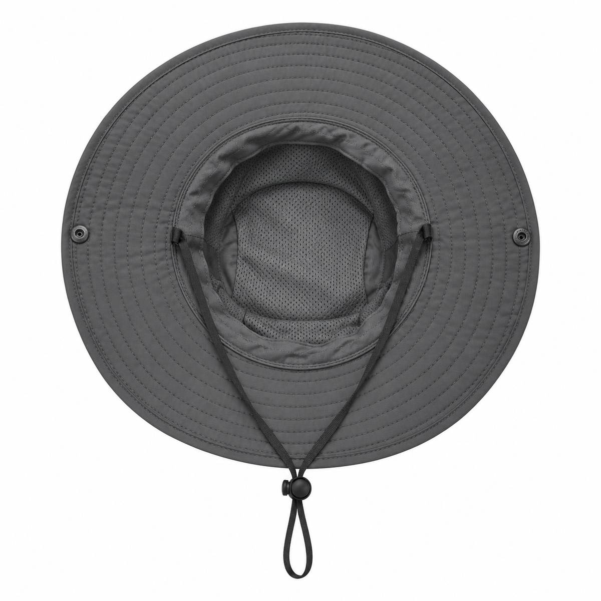 Chapeau homme à bord large gris foncé – intérieur