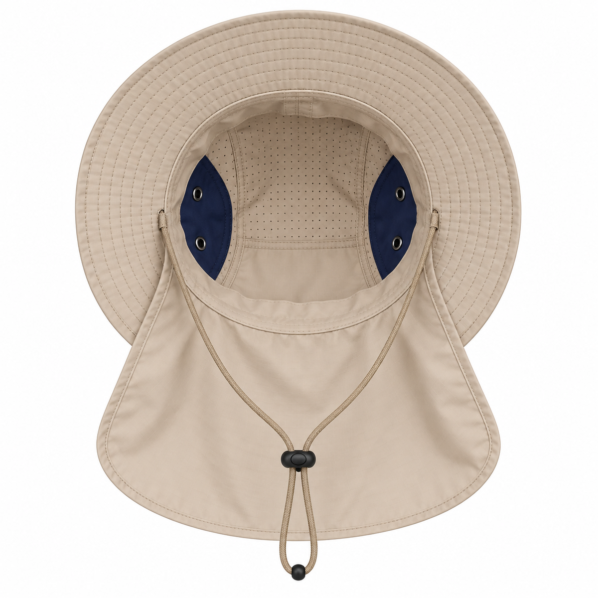 Chapeau kaki de randonnée homme – intérieur