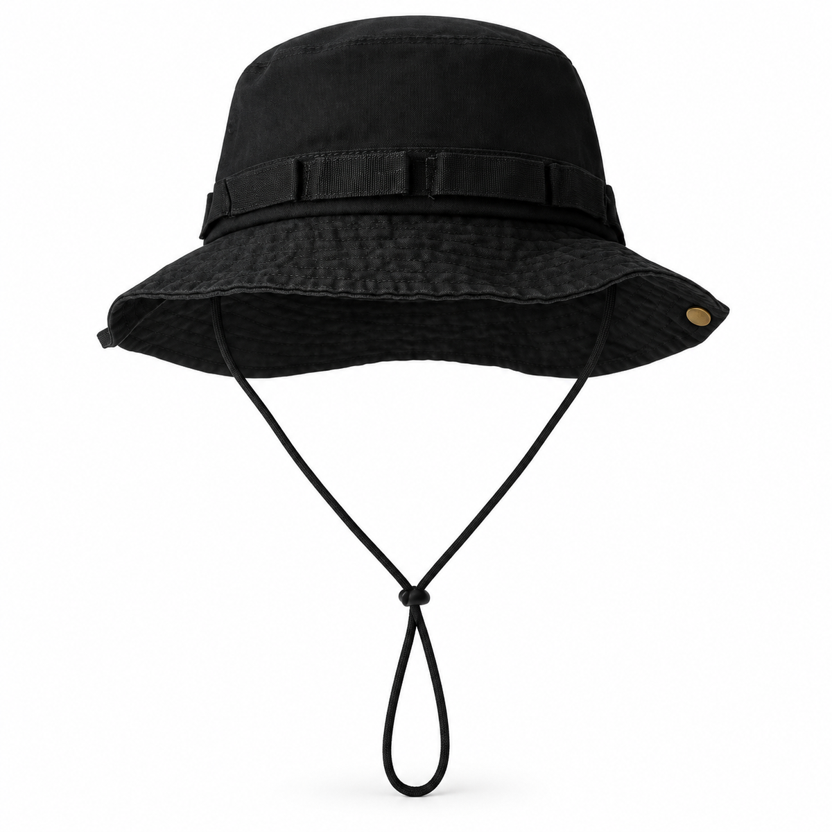 Chapeau de randonnée coton noir – packshot