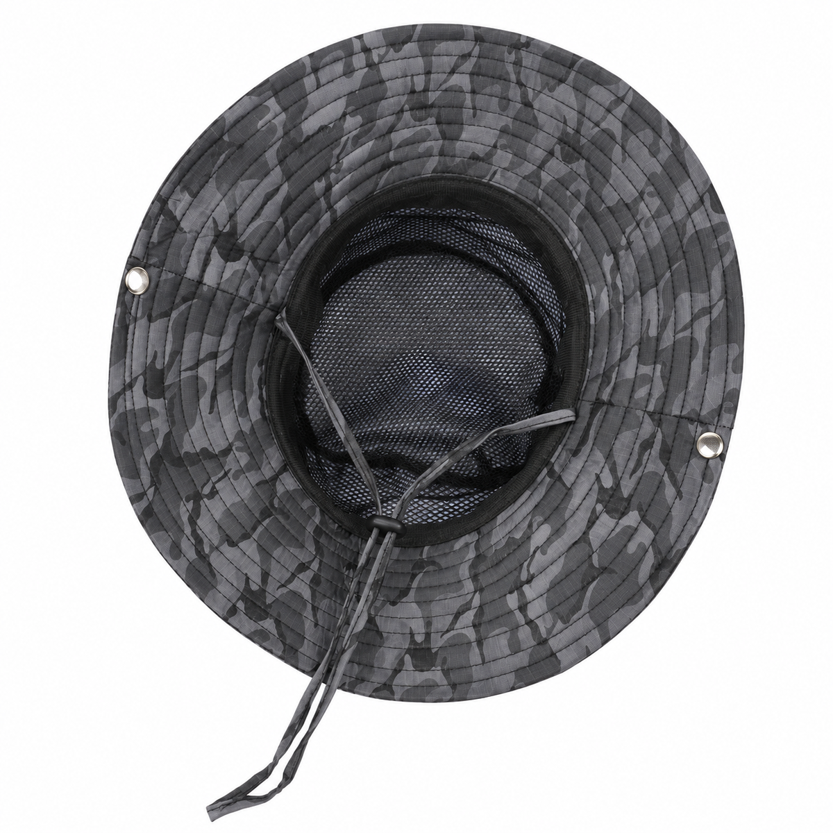 Chapeau de randonnée ventilé gris – intérieur