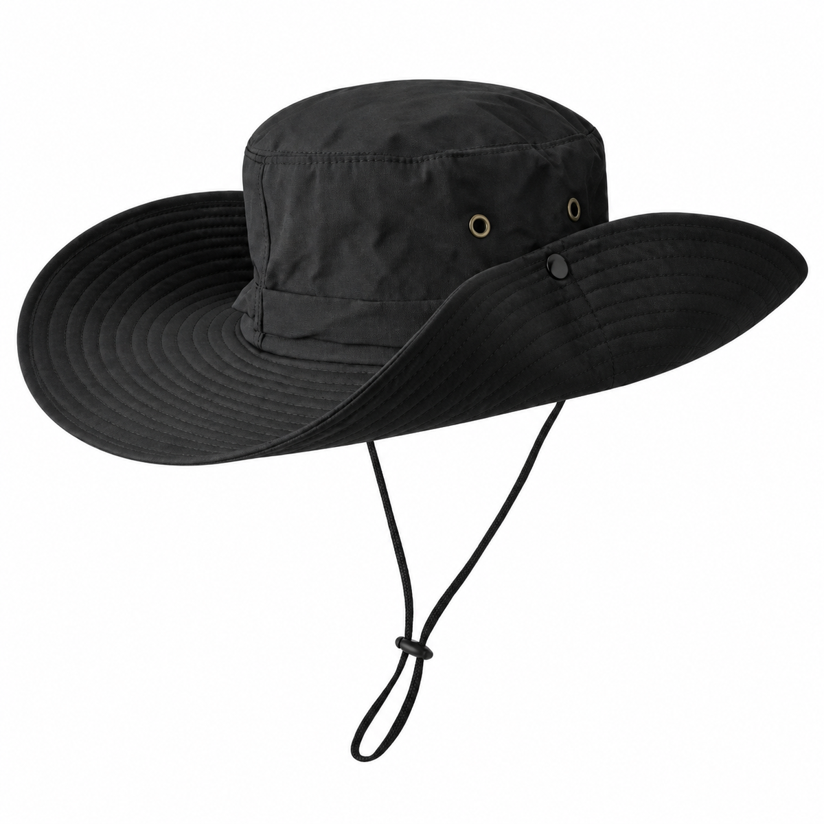 Chapeau tissu homme noir – packshot