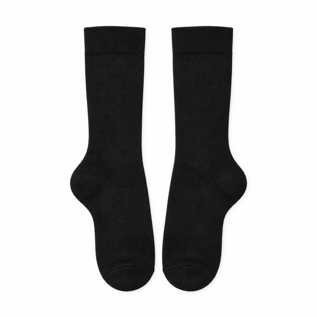 Chaussettes mi-hautes de randonnée noir – dessus