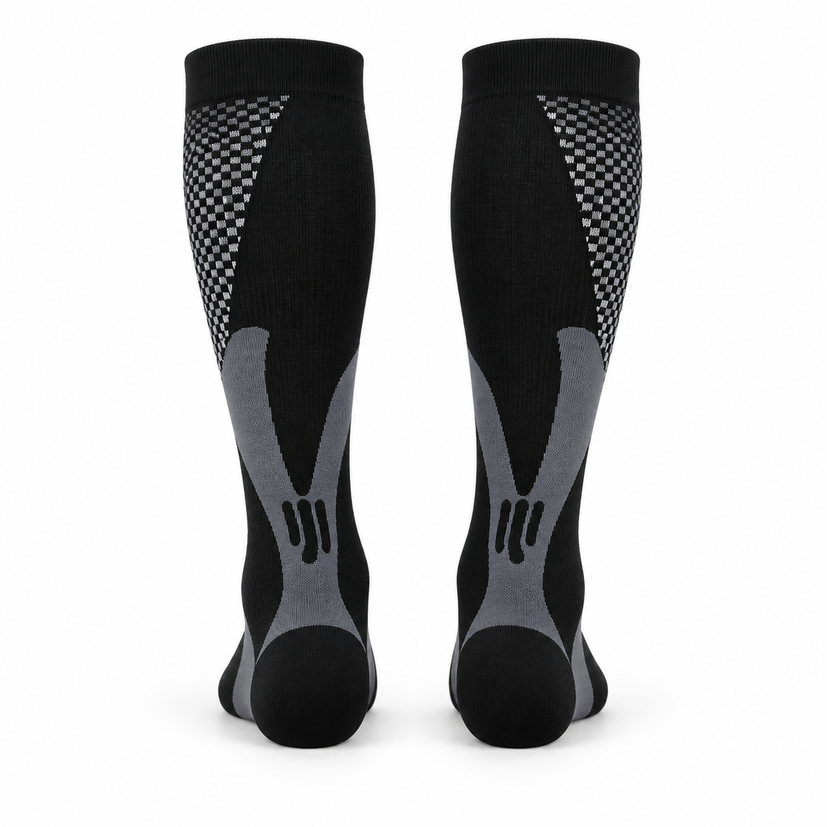 Chaussettes de randonnée adulte noir – arrière