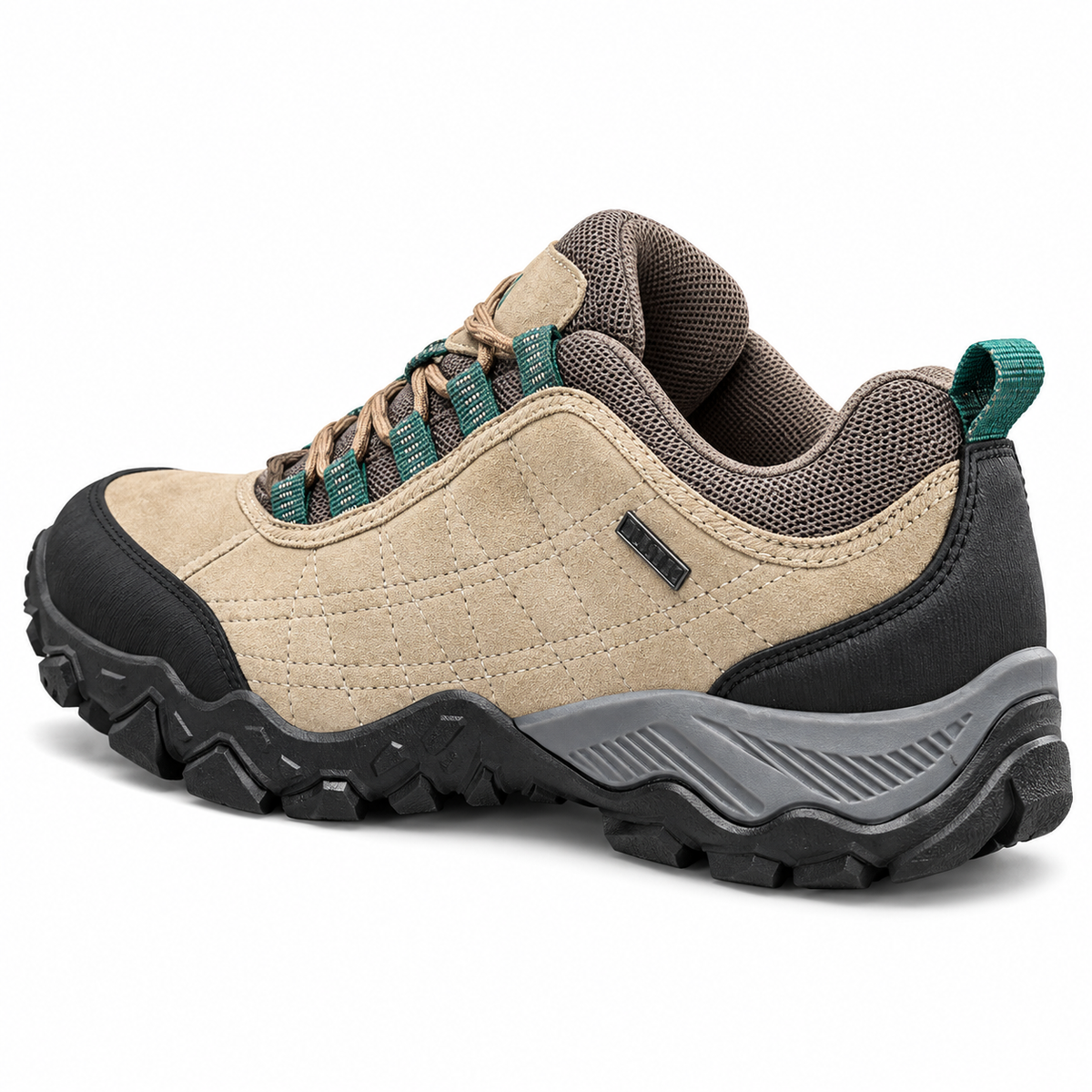 Chaussure randonnée homme basse légère tan vue talon