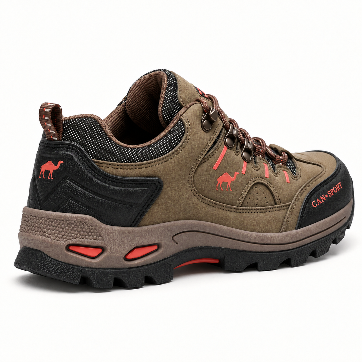 Chaussure randonnée semi-rigide Peru – vue arrière trois-quarts du talon et du contrefort