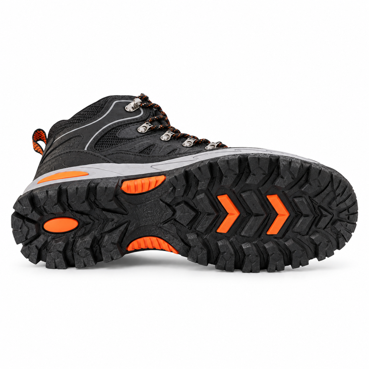 Chaussure mid randonnée légère noire semelle entière