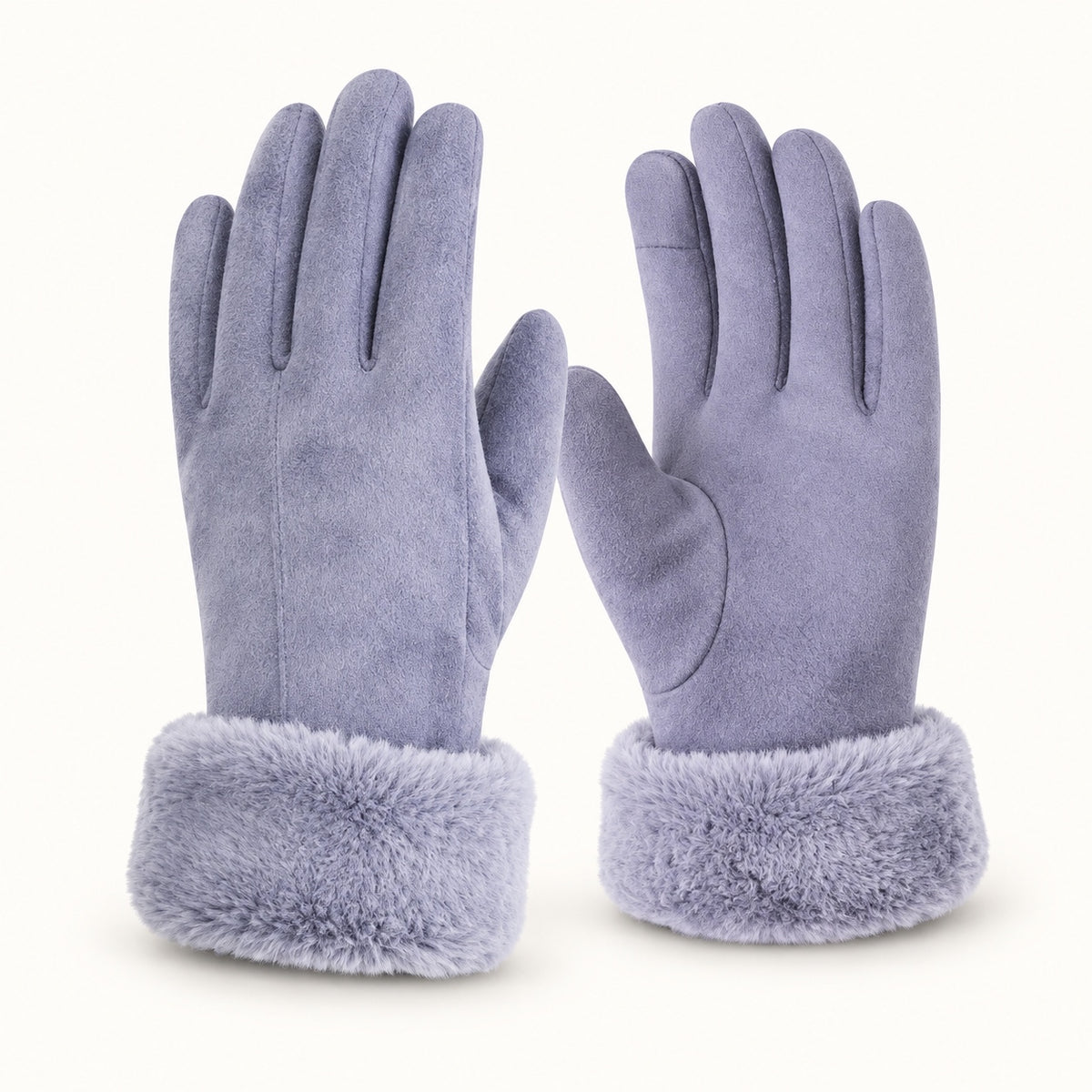 Gants chauffants femme randonnée — manchettes fourrées