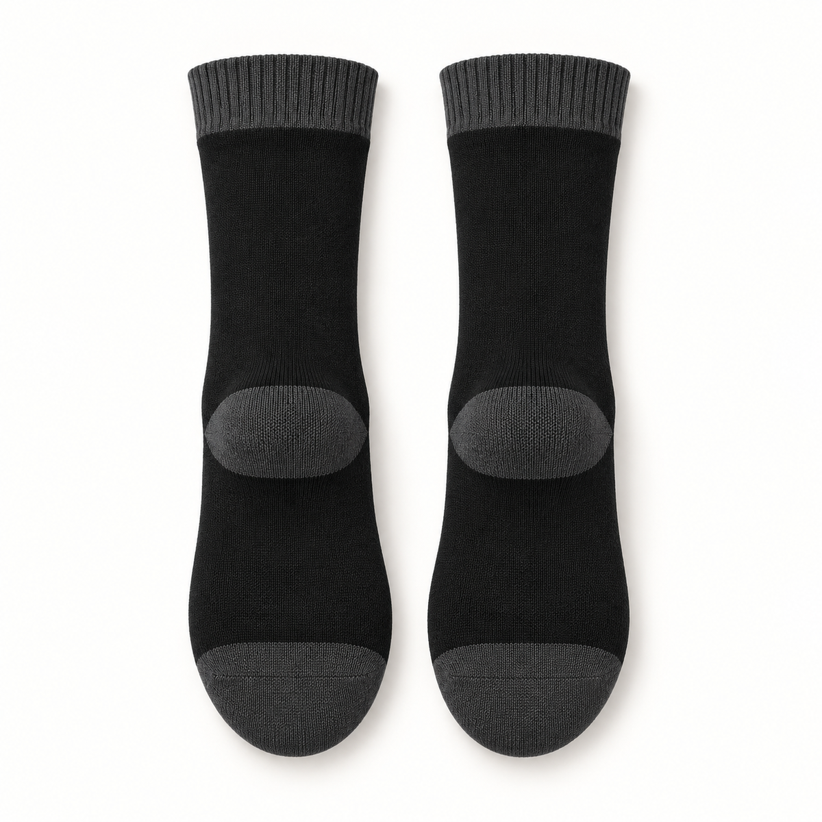 Chaussettes Randonnée Noires — Noir — Conversion Semelles