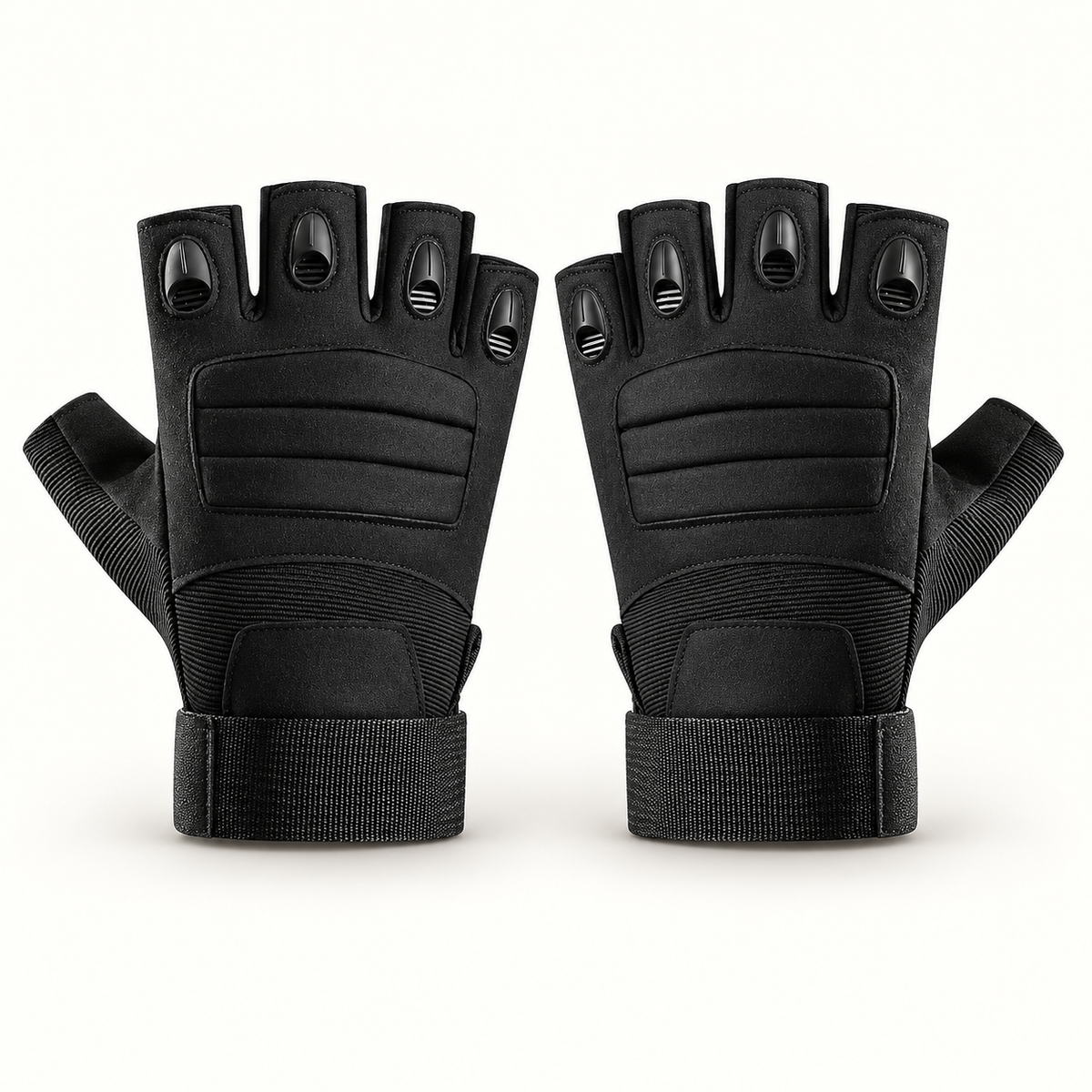 Gants tactiques femme noirs – protections dorsales passives