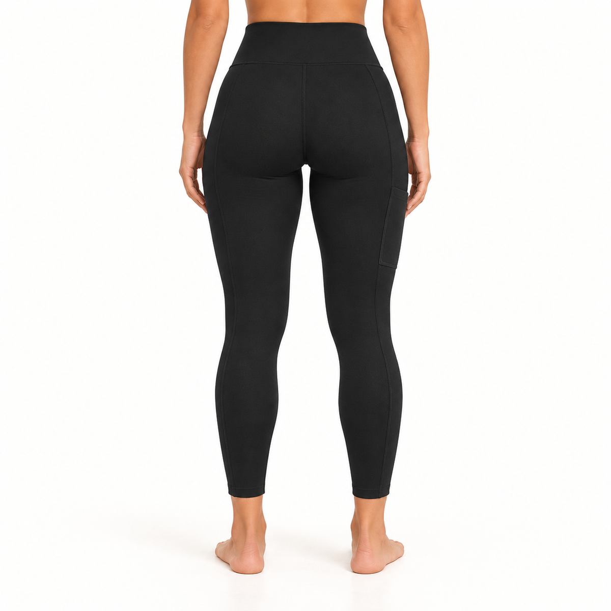 05 legging serre taille noir porte dos
