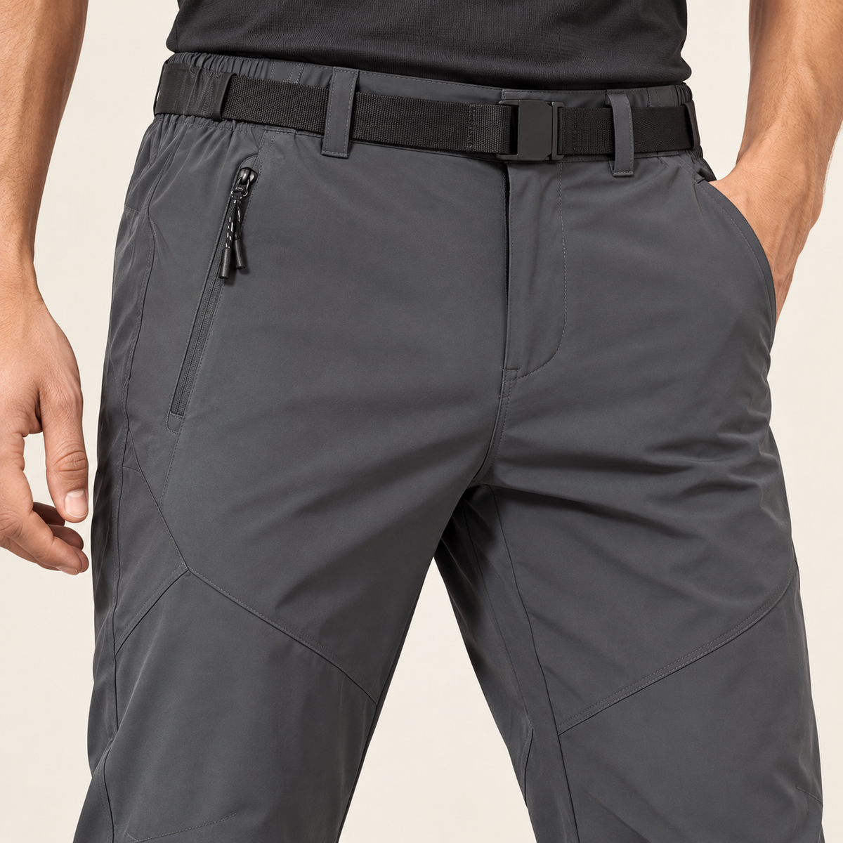 Ceinture réglable du pantalon anti UV homme gris foncé