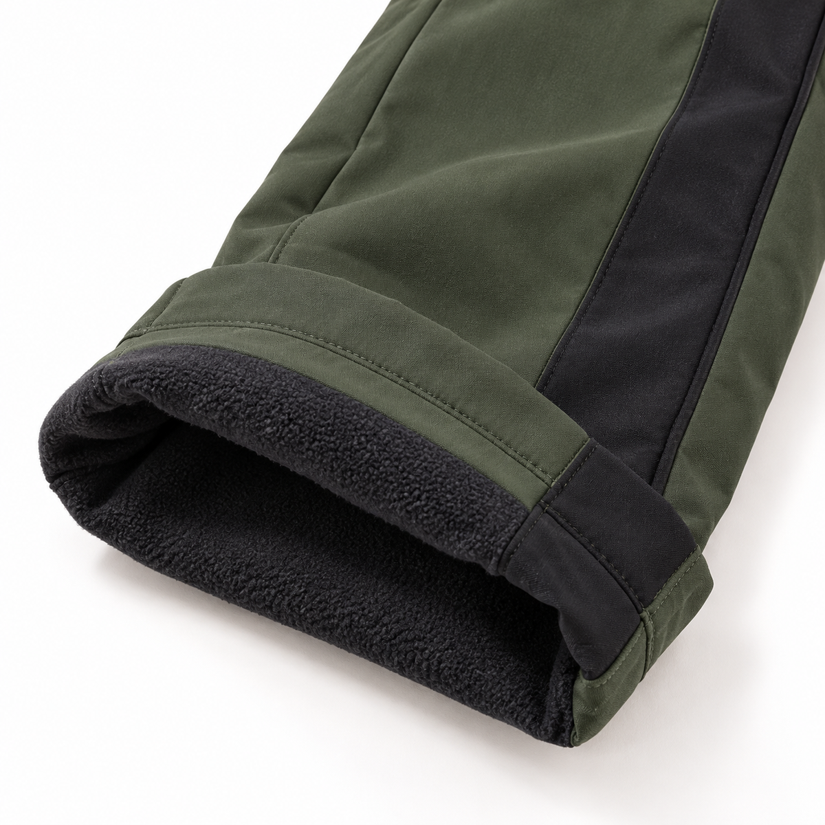 Doublure polaire chaude du pantalon randonnée femme kaki
