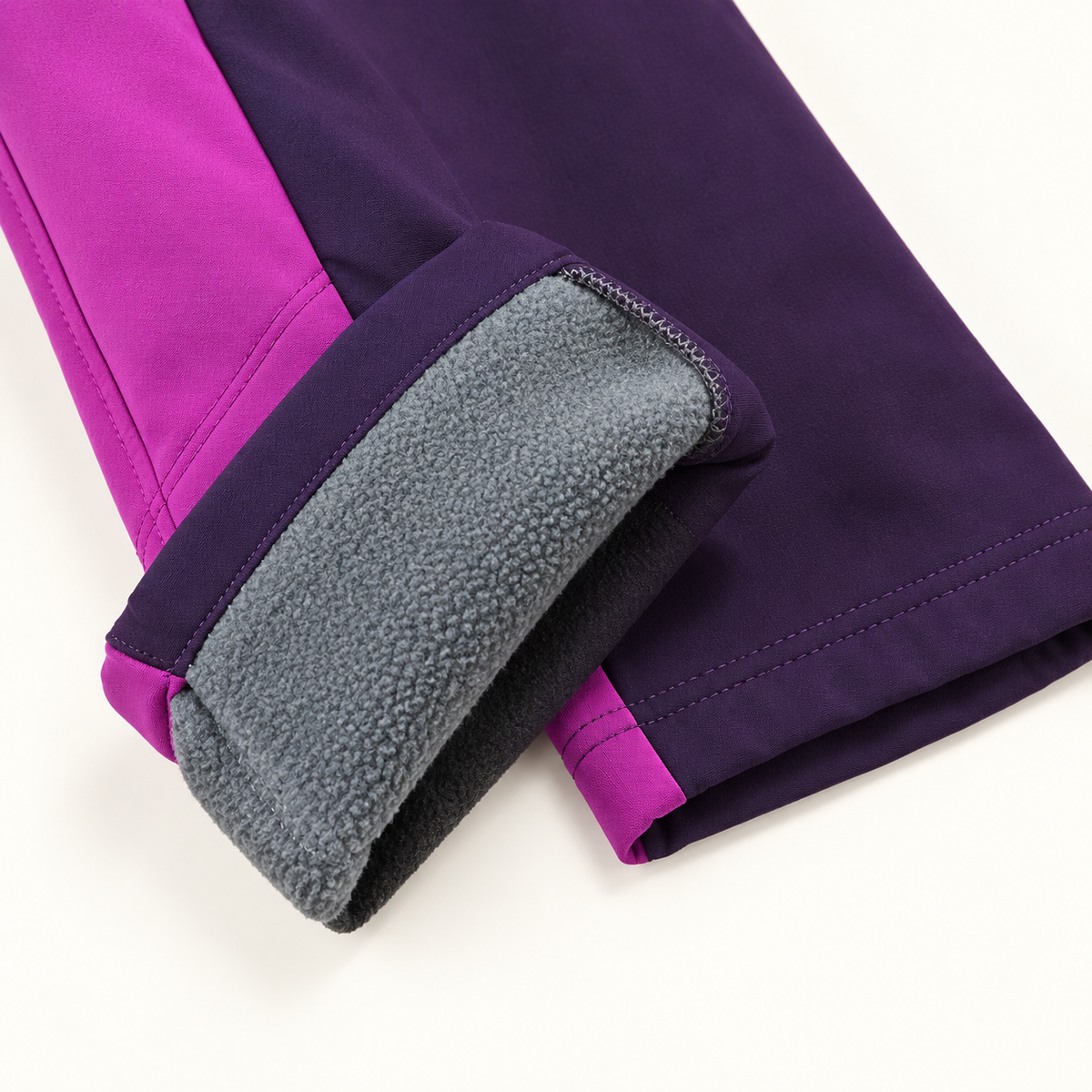 Doublure polaire du pantalon randonnée femme violet