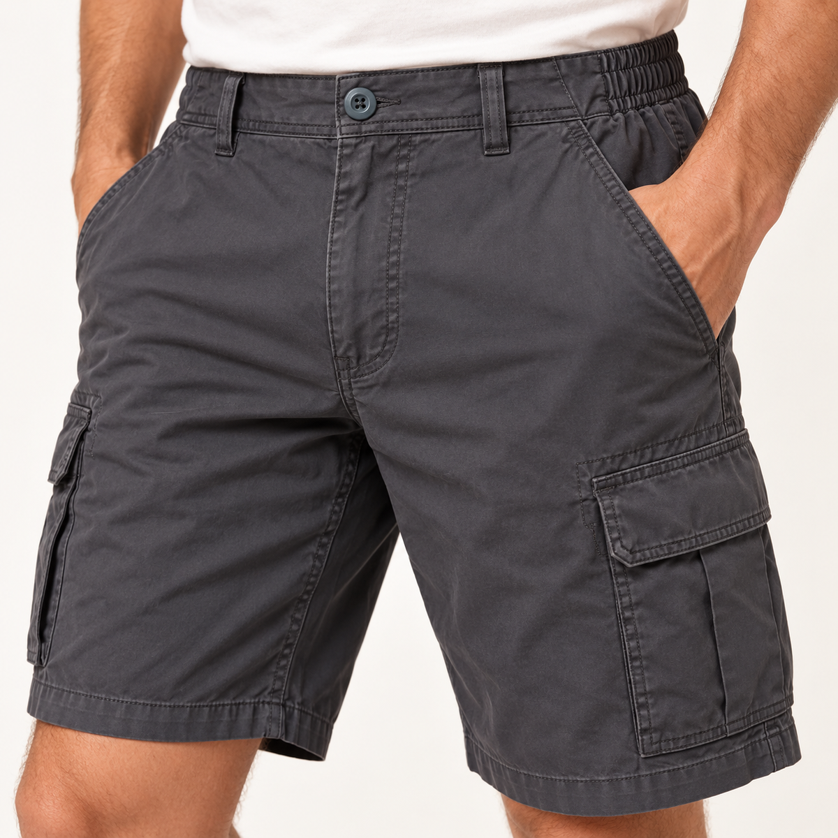 Taille du short cargo randonnée homme gris