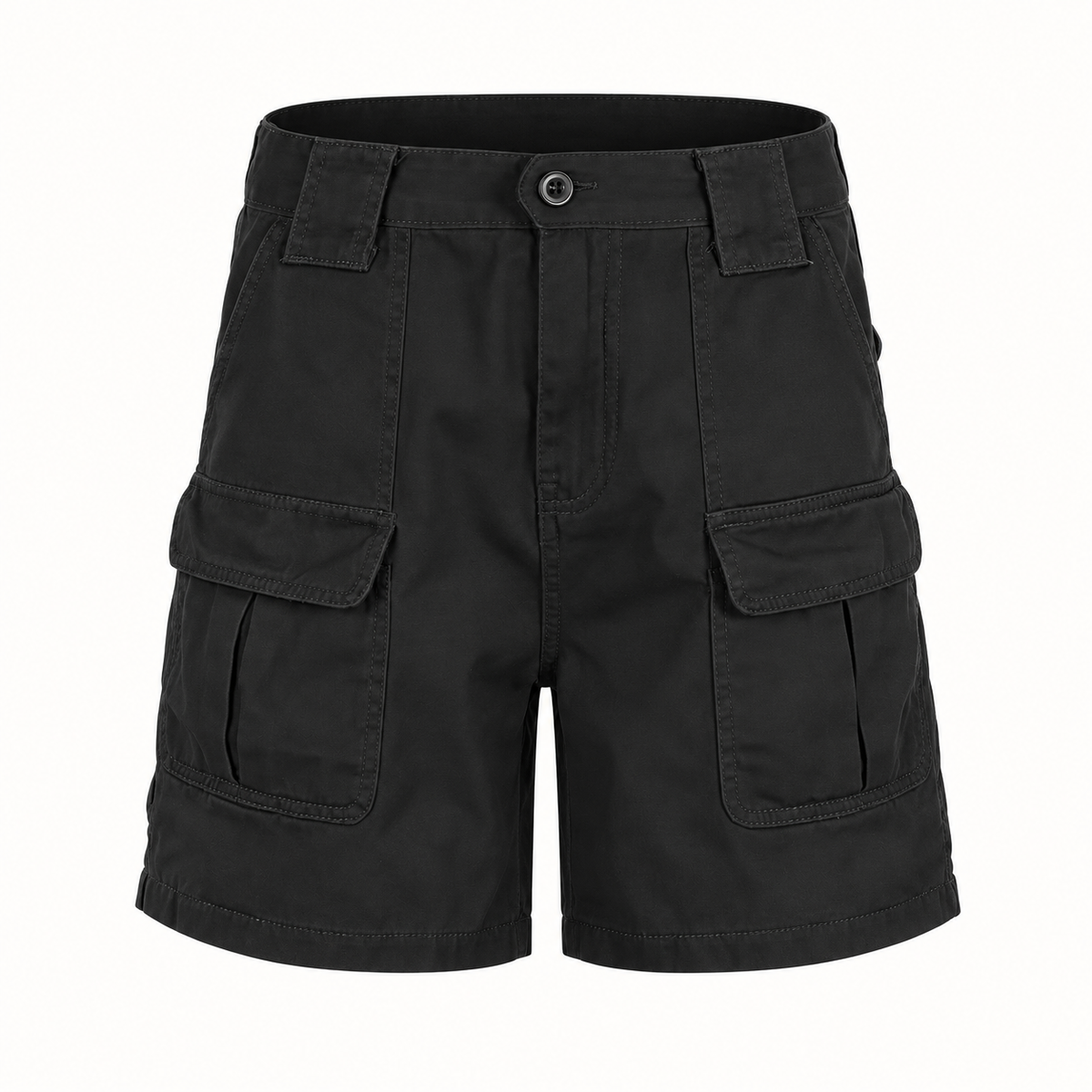 Short randonnée robuste noir – détail des poches cargo