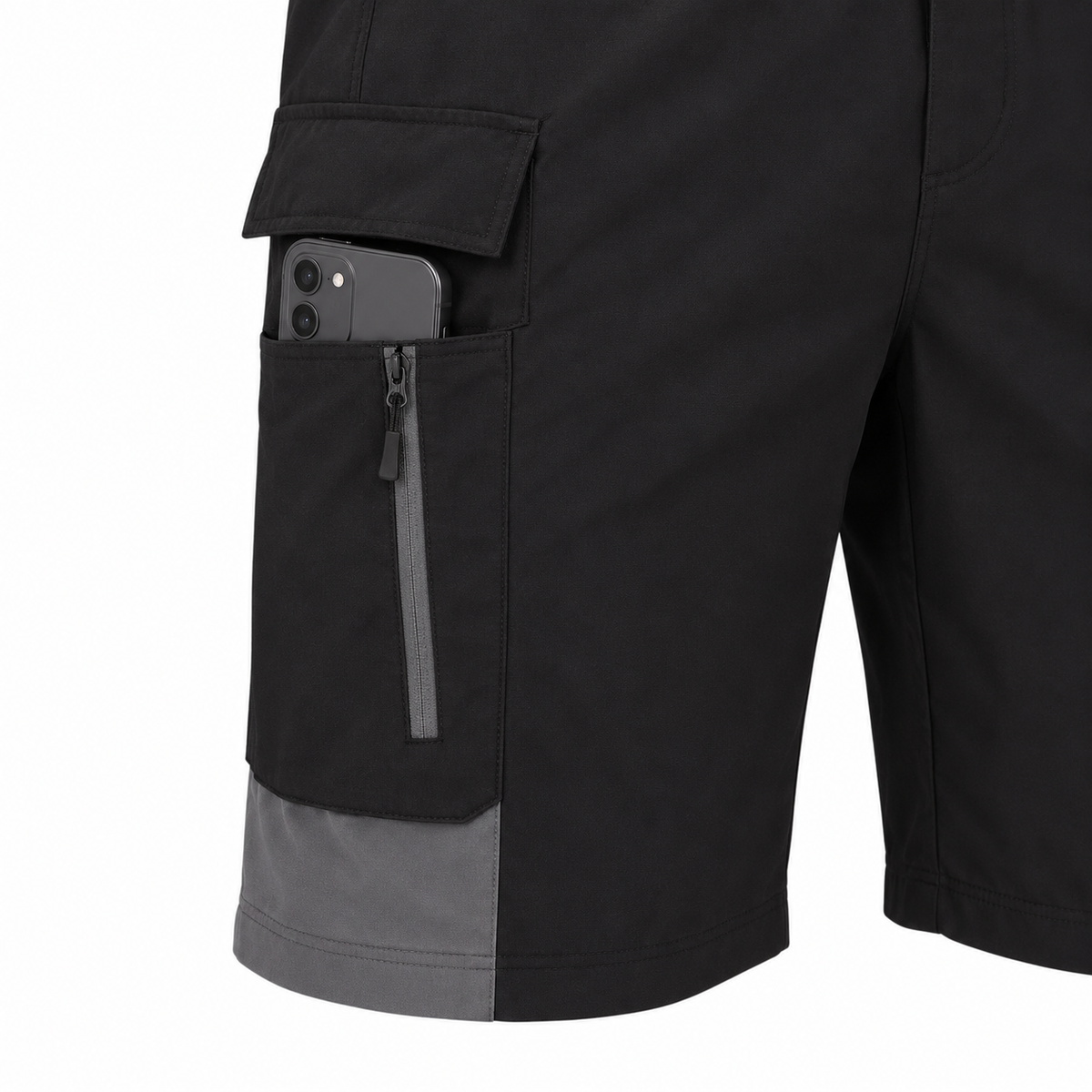 Poche zippée du short randonnée stretch