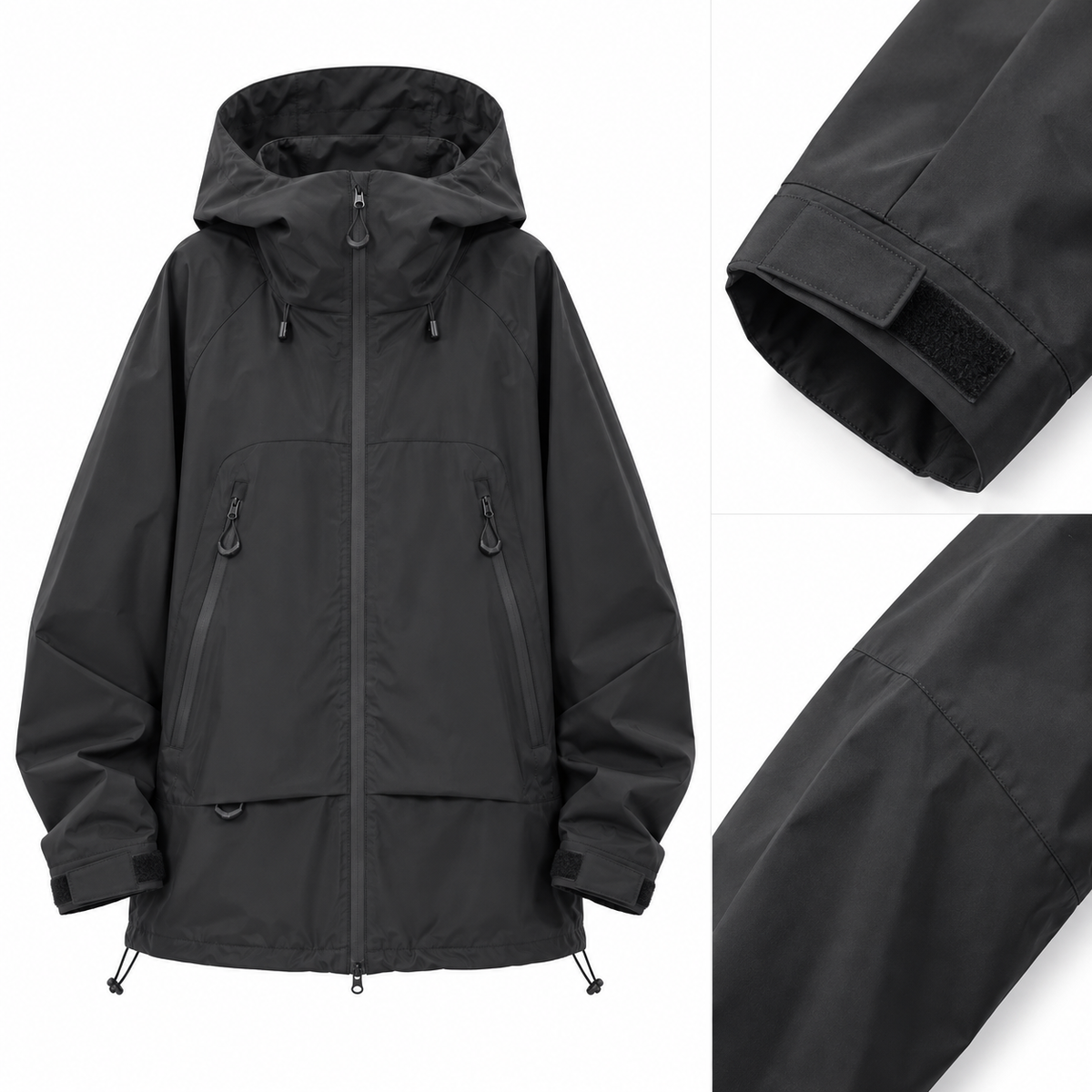 Veste de randonnée déperlante femme détail poignets