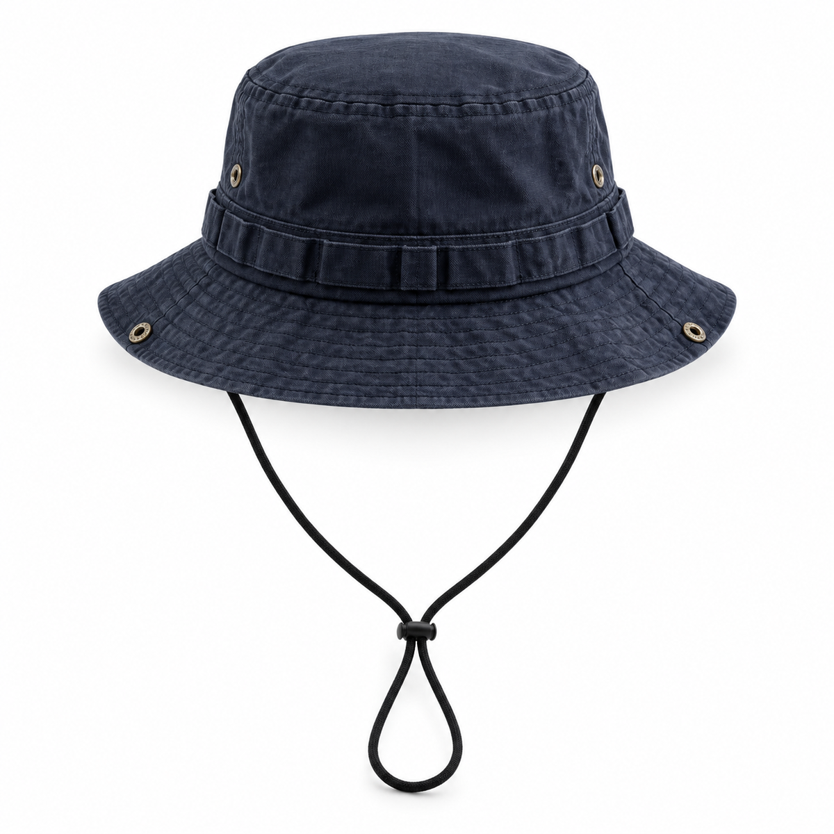Chapeau de randonnée coton bleu – vue arrière
