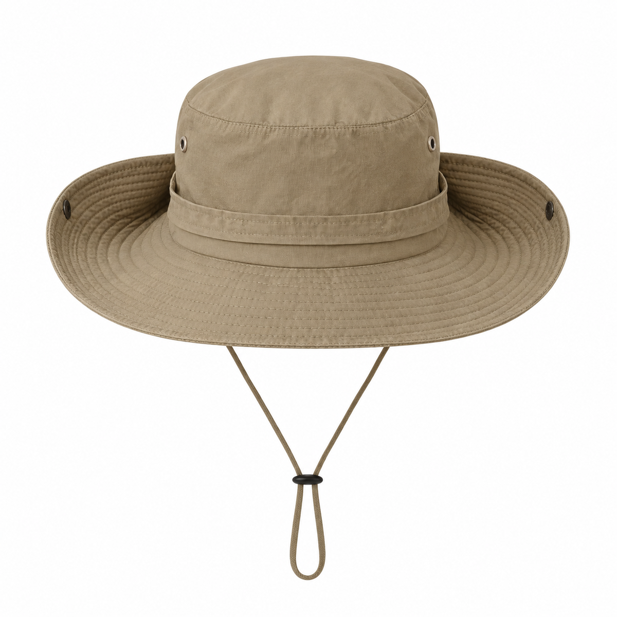 Chapeau tissu homme kaki – arrière