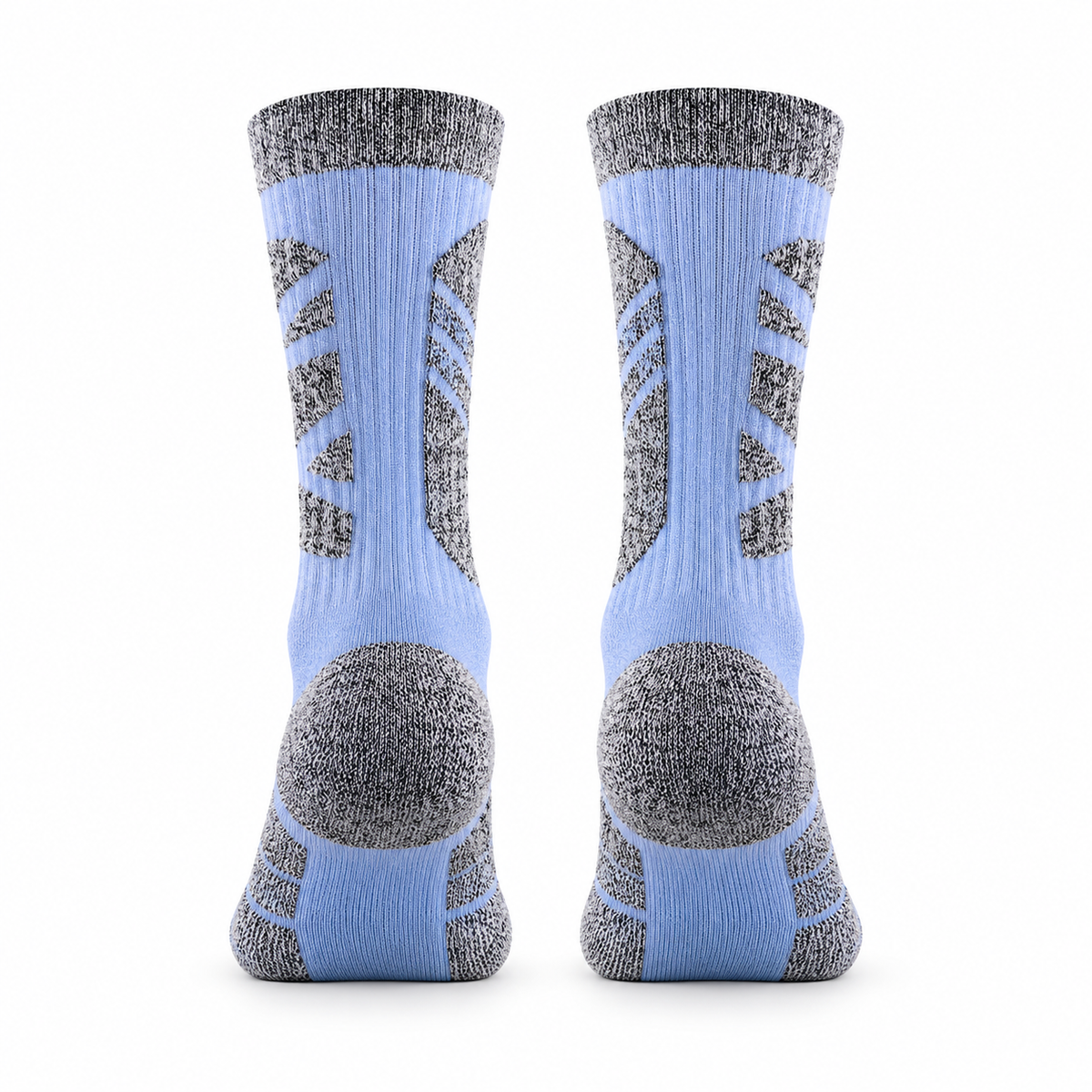 Chaussettes randonnée hiver homme bleu – arrière
