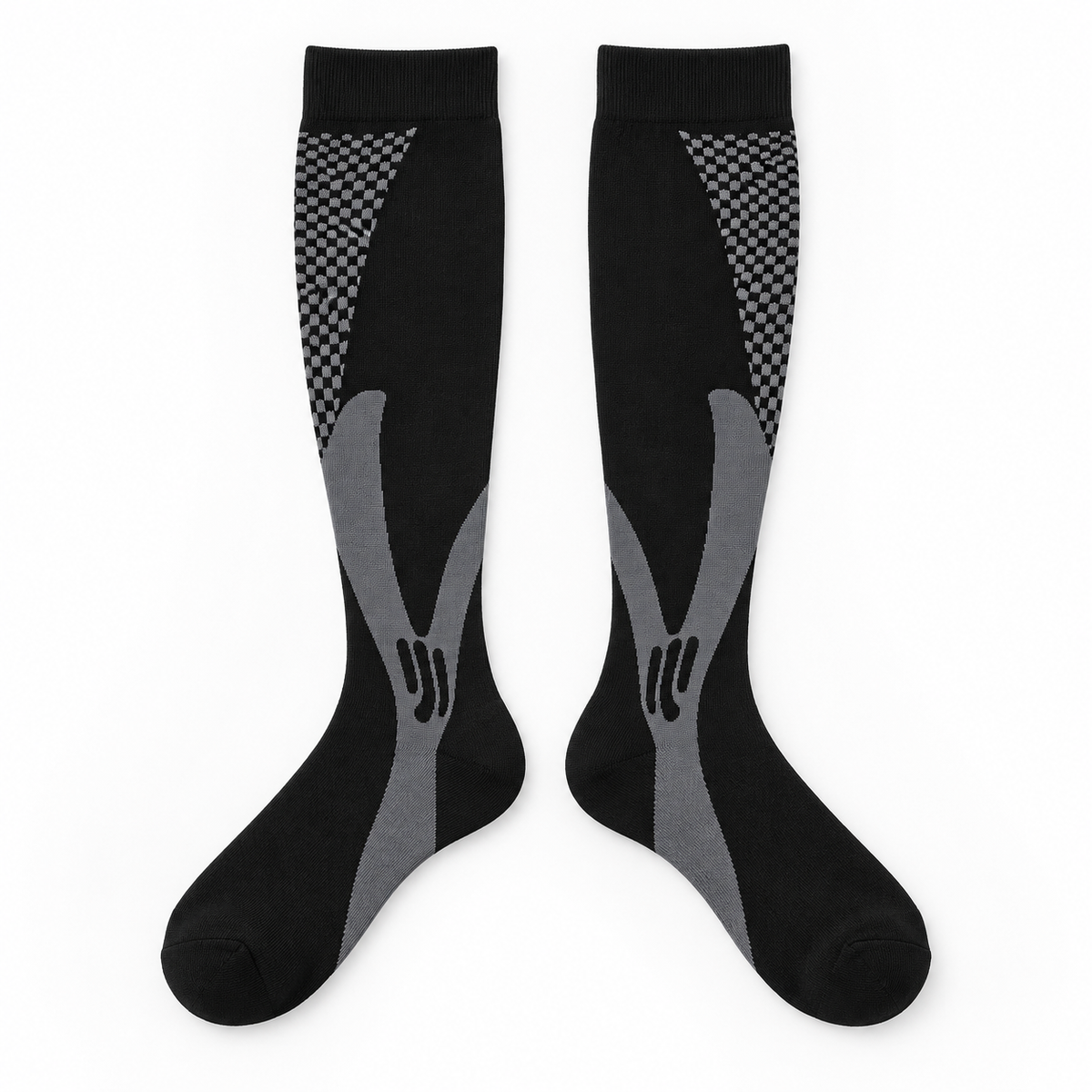 Chaussettes de randonnée adulte noir – dessus
