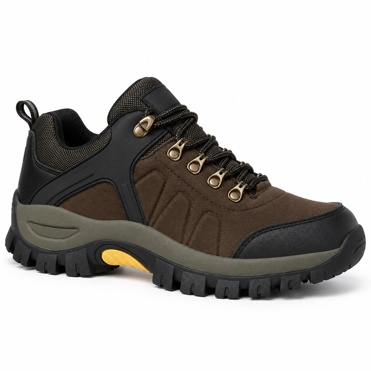 Chaussure basse de randonnée chaude homme SaddleBrown – packshot
