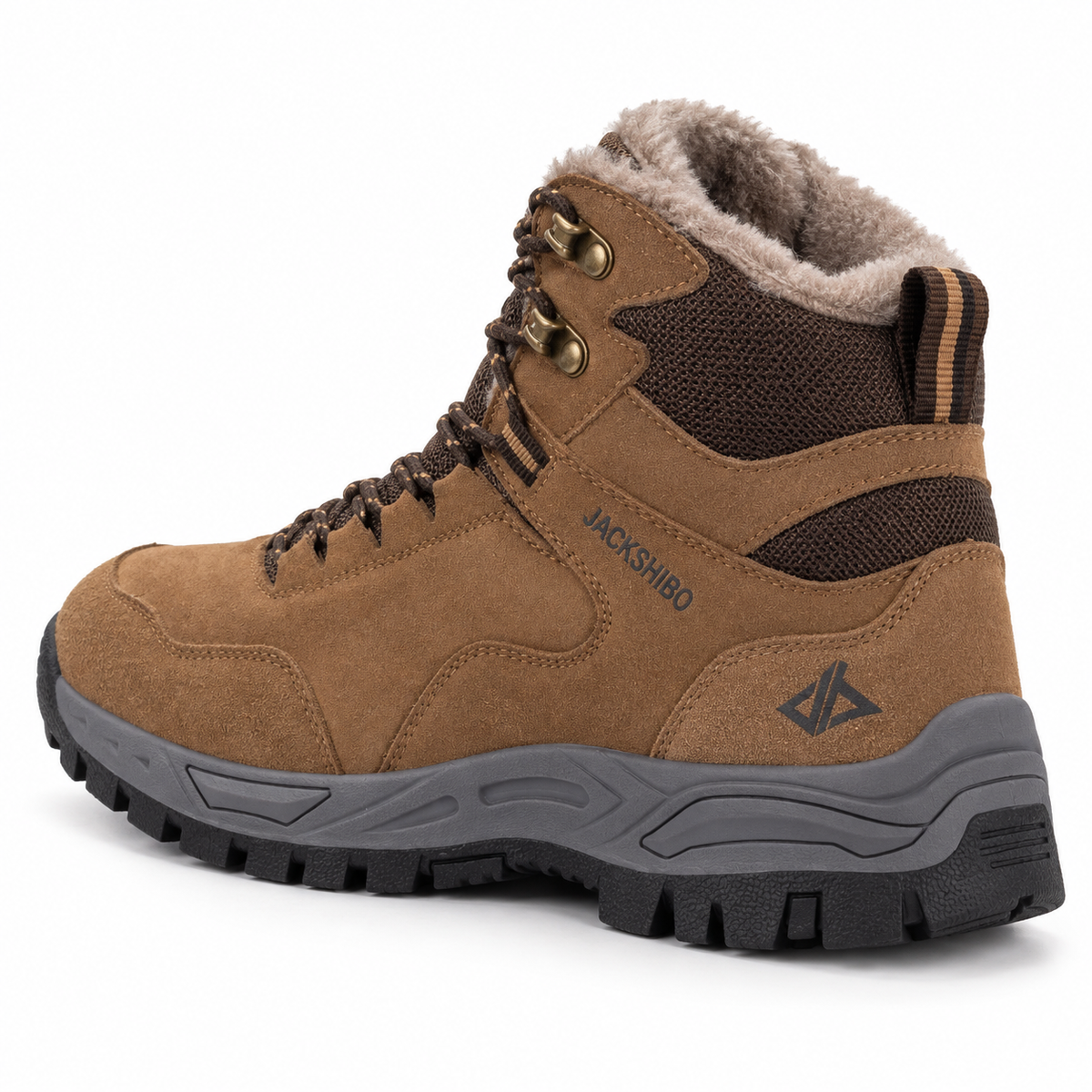 Chaussure randonnée homme marron – vue arrière trois-quarts