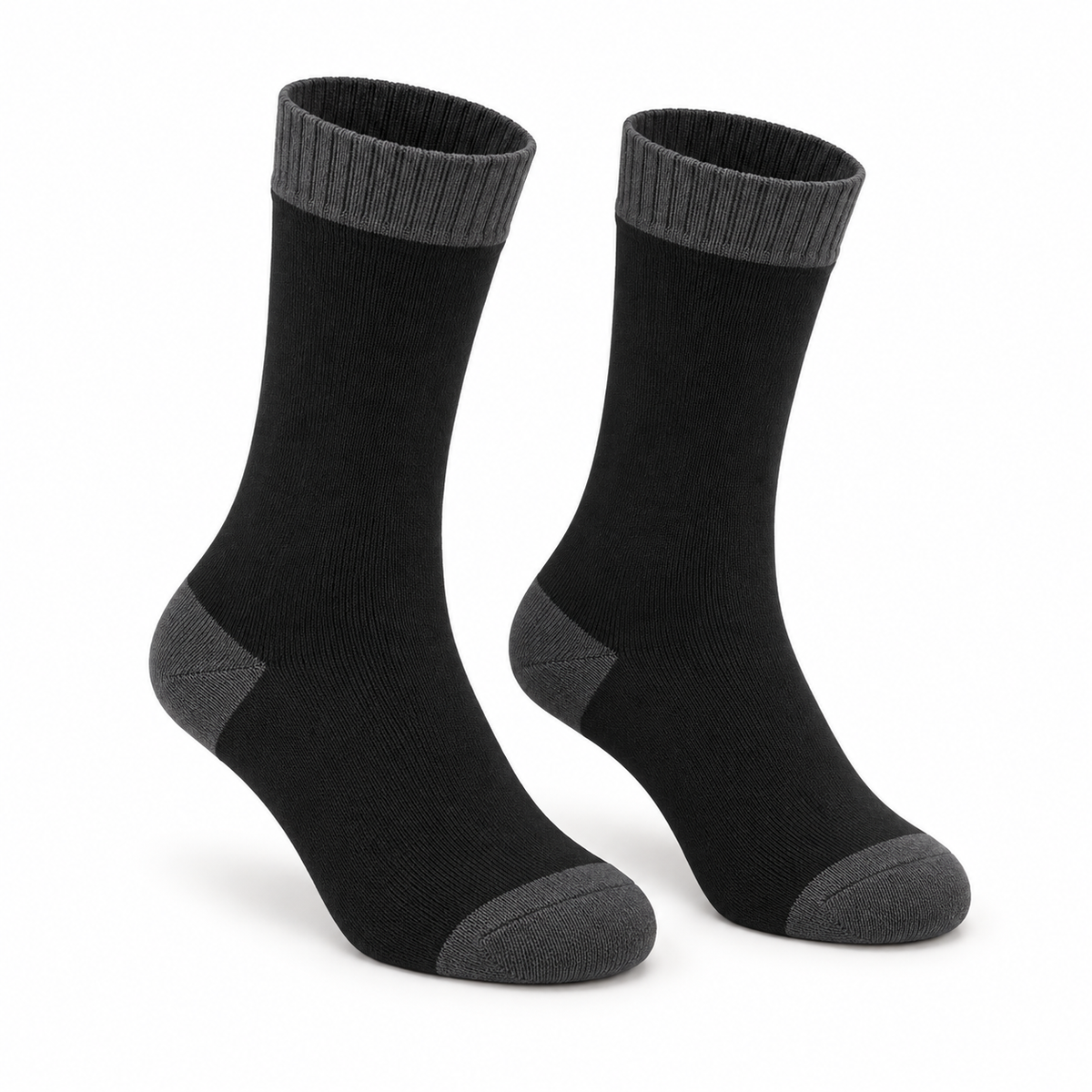 Chaussettes Randonnée Noires — Noir — Conversion Ouvertures