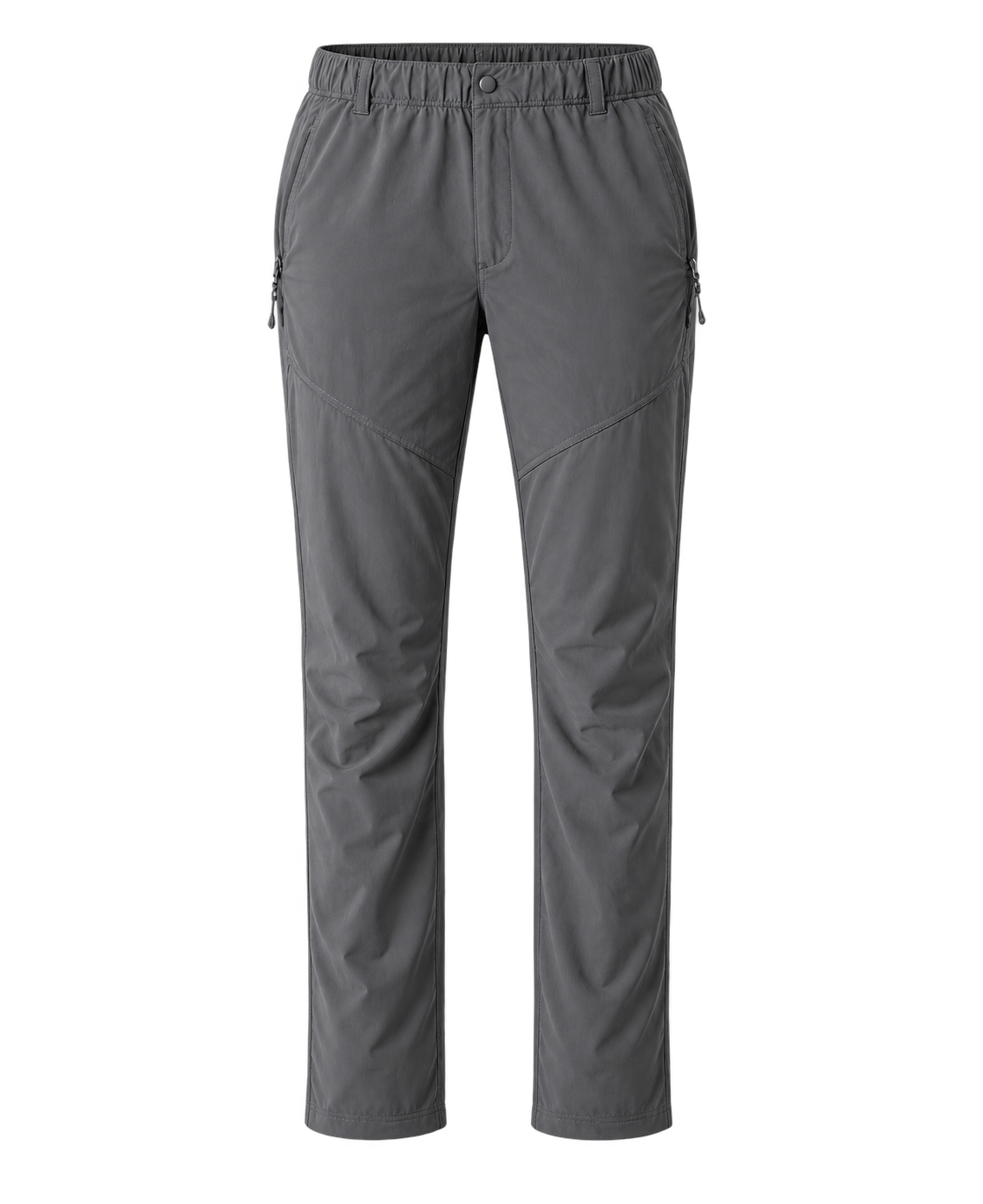 Pantalon randonnée femme taille élastique gris — taille élastique