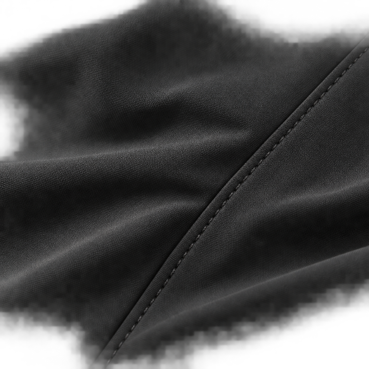 Texture légère du tissu du pantalon randonnée pays chaud homme noir