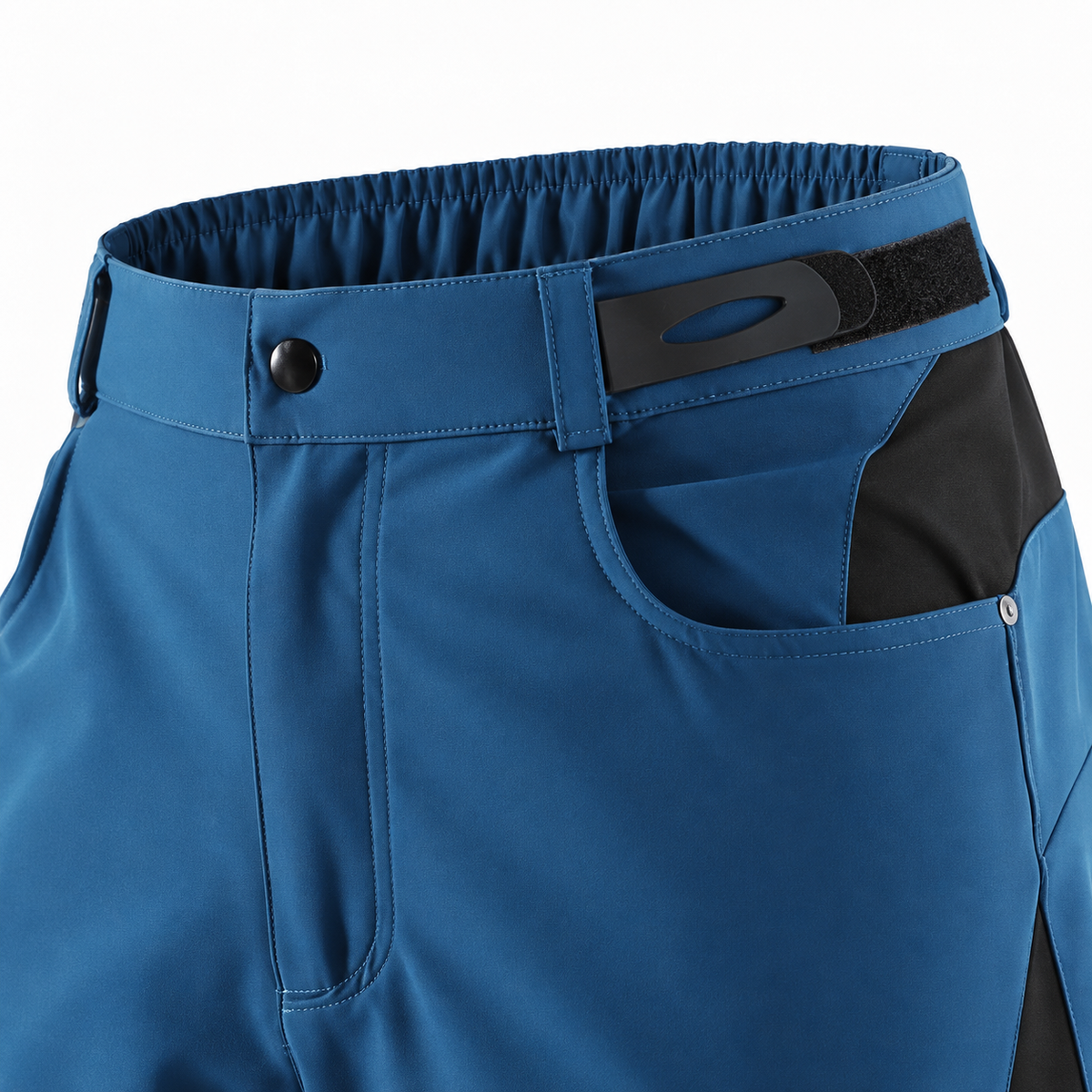 06 short randonnee homme grande taille bleu ocean ceinture velcro