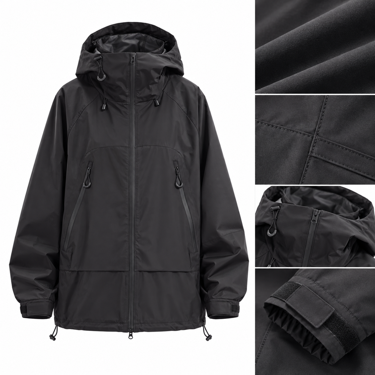 Veste de randonnée déperlante femme détail matière