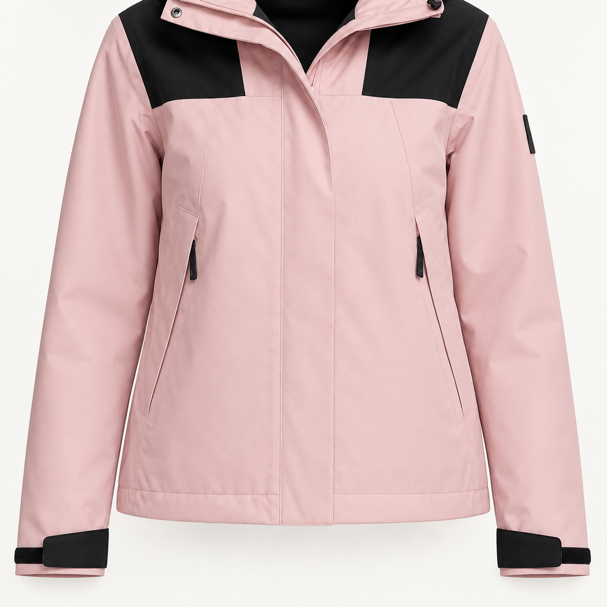 Veste de randonnée femme rose – détail des poches avant