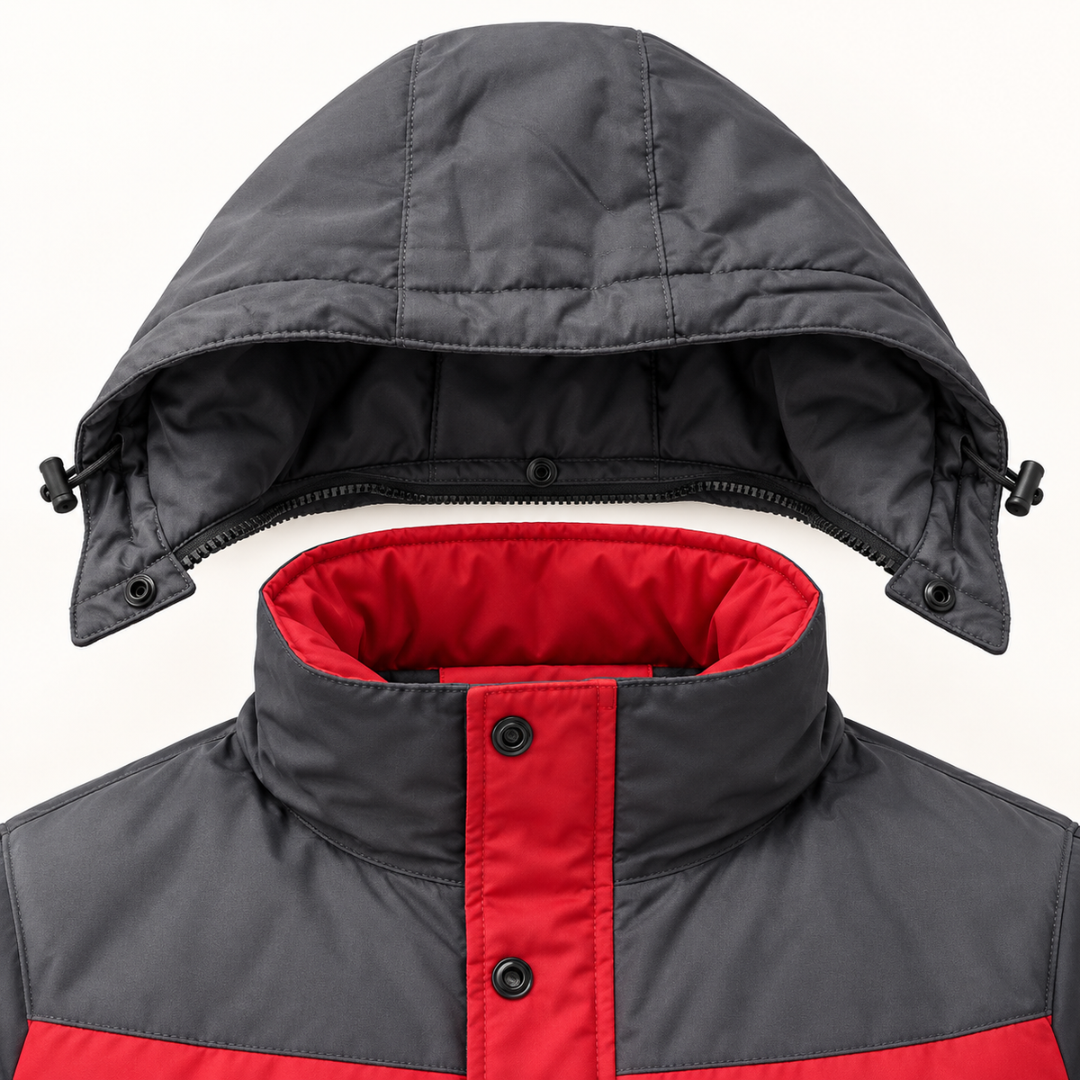Veste randonnée grand froid – capuche détachable et col haut