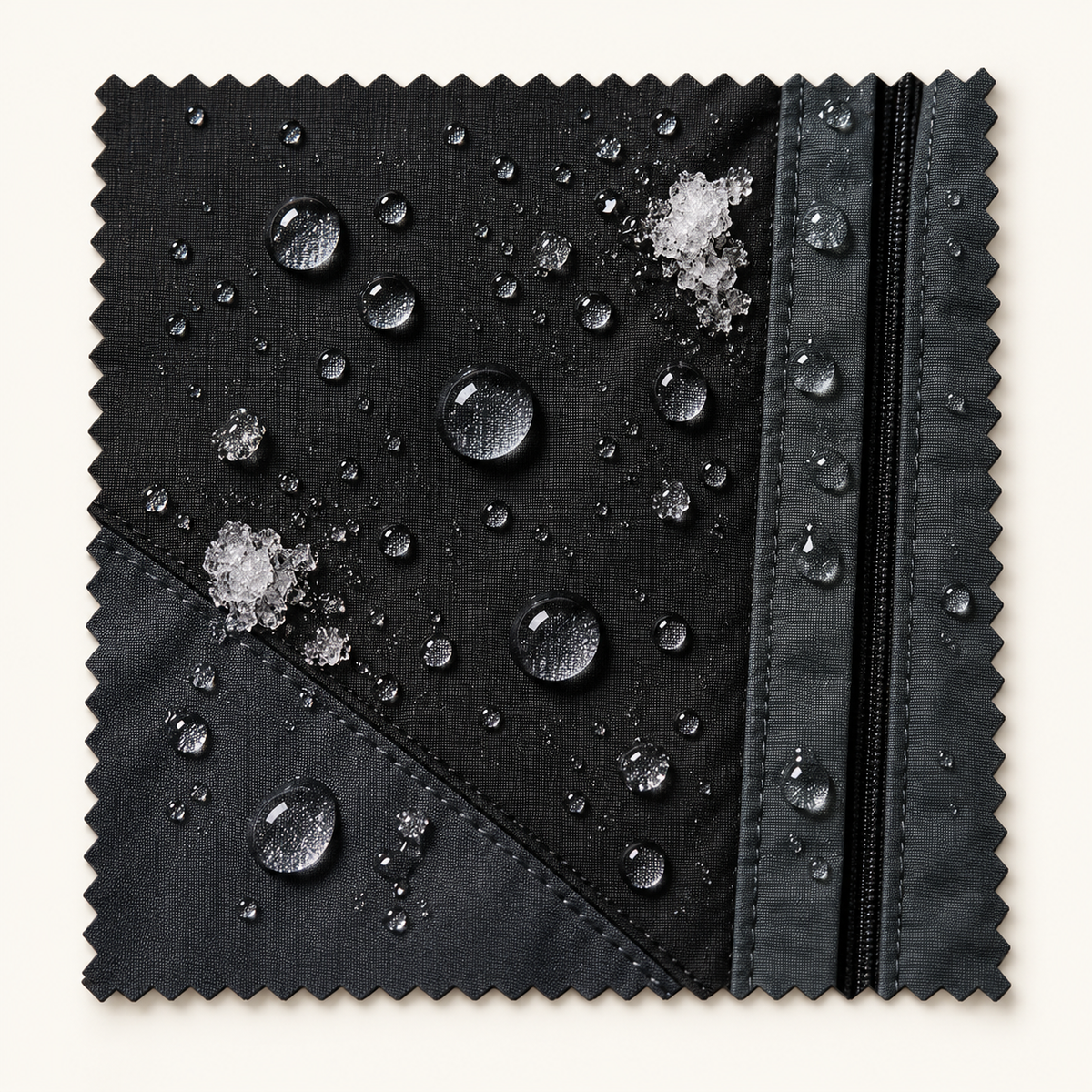 Veste randonnée neige femme – tissu avec eau et neige