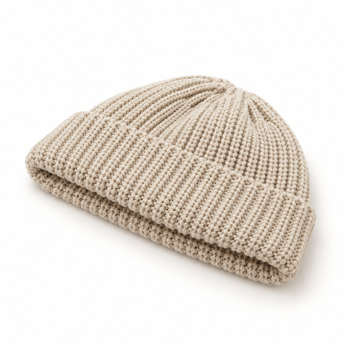 Bonnet ski beige – pliage compact