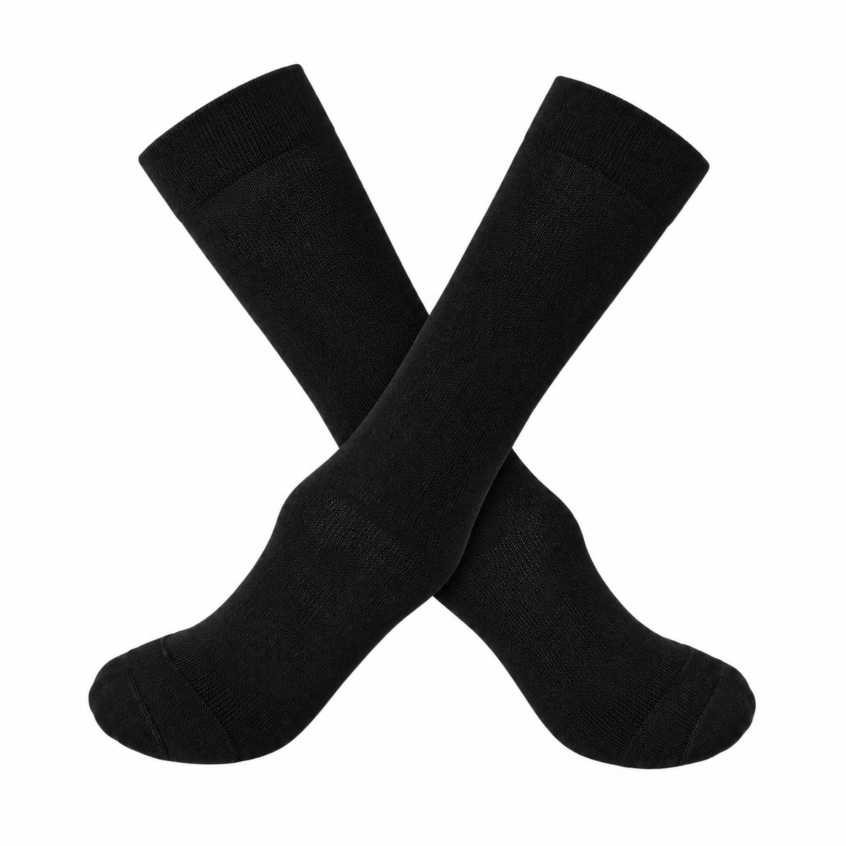 Chaussettes mi-hautes de randonnée noir – croisée