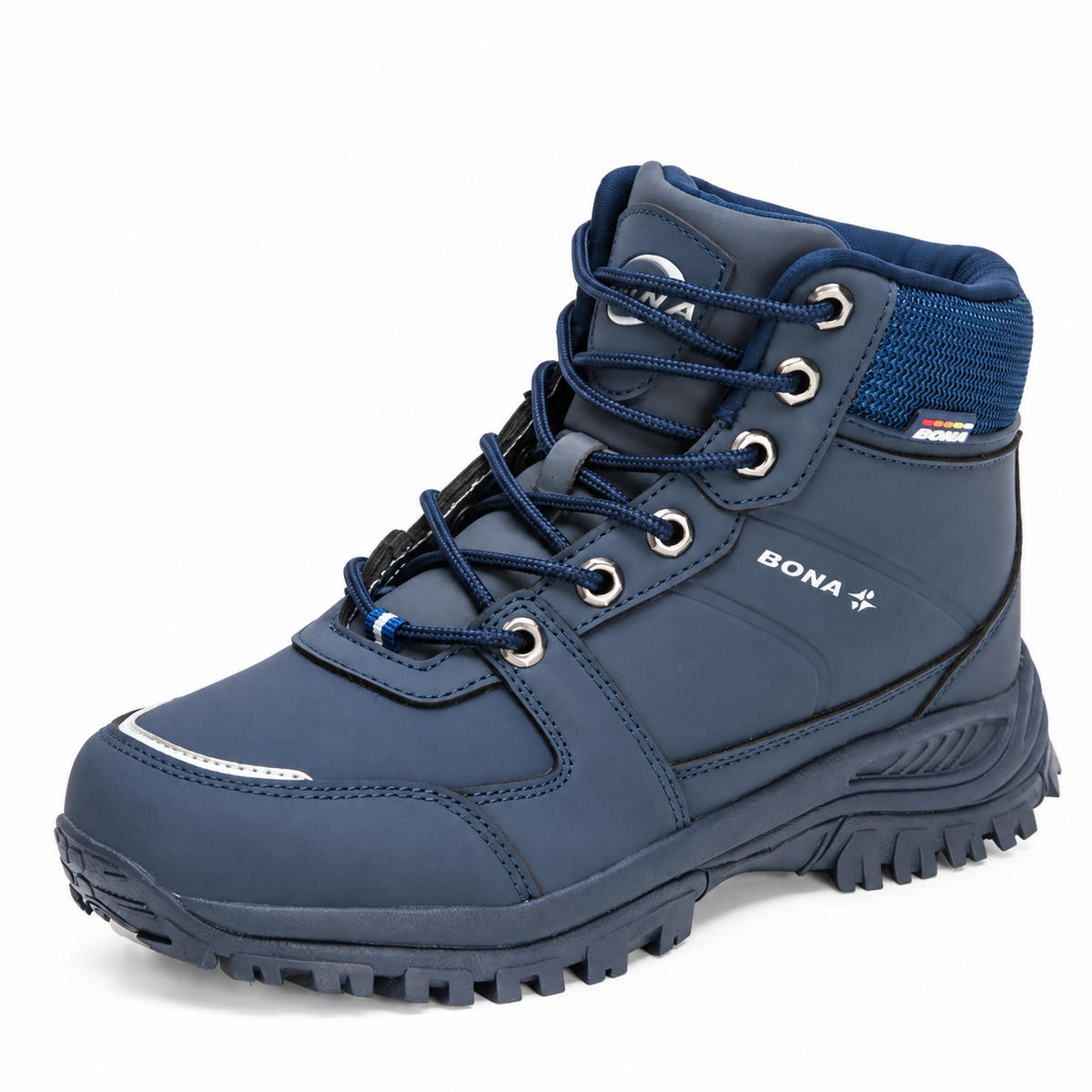 Packshot variante de la chaussure randonnée homme bleu