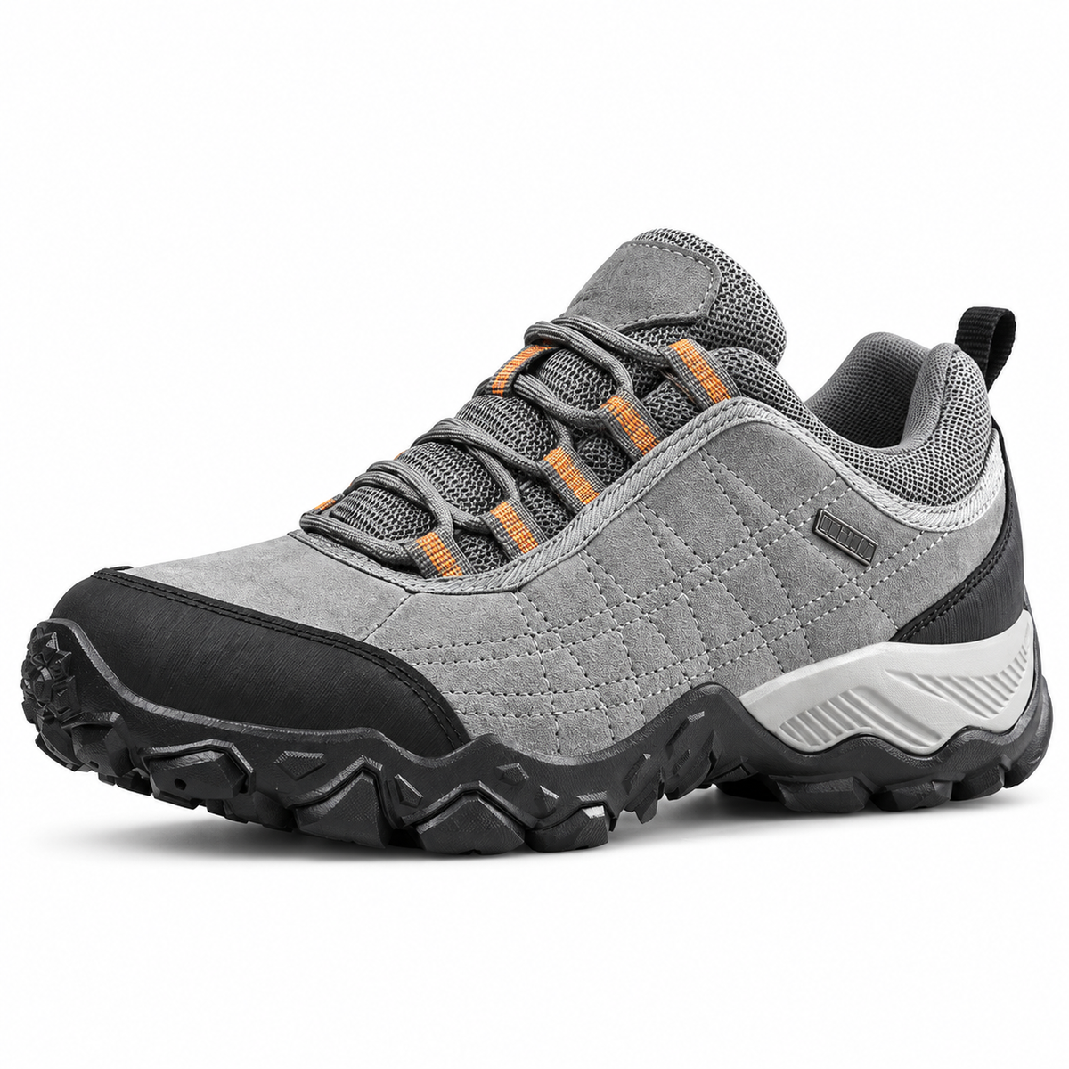 Chaussure randonnée homme basse légère grise sur fond blanc