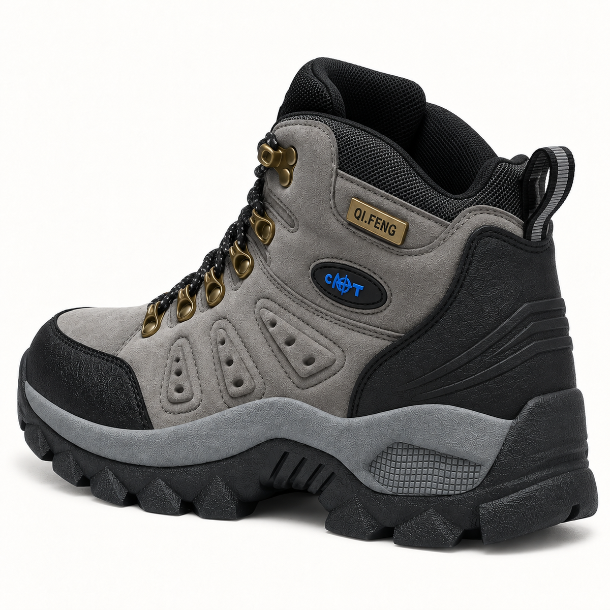 Chaussure randonnée homme cramponnable grise – vue arrière