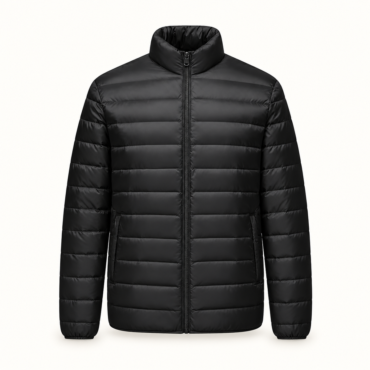 Doudoune haut de gamme homme noire – poches latérales